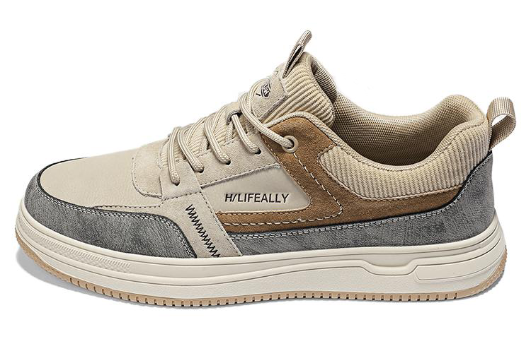 HLA HLA Microfiber Leather Stylish Skateboarding Shoes Men's