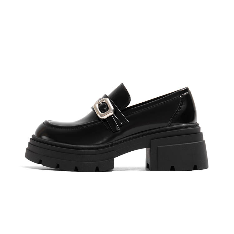 LAOMIAO Chunky Heel High Heels 7cm Women's Black