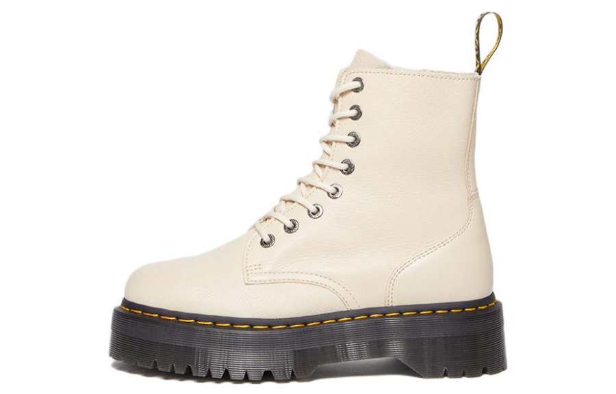 Dr.Martens Dr. Martens Jadon Iii Pisa Leather Platform Boots 'Parchment Beige'