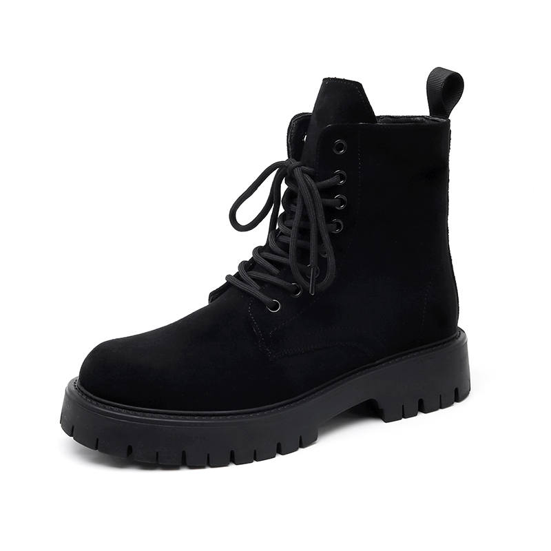V ZERO FIVE V ZERO FIVE Microfiber Leather Short Combat Boots 3.5CM Men's