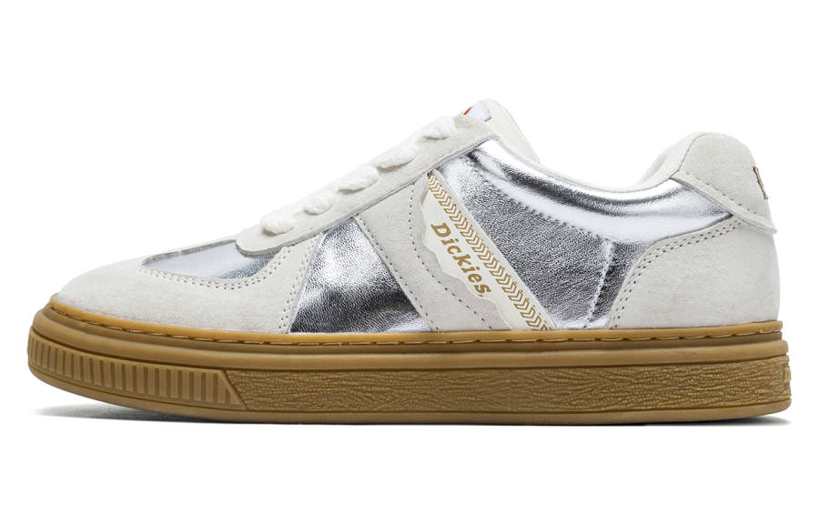 Dickies Low top Skateboard Shoes Women's Beige Silver