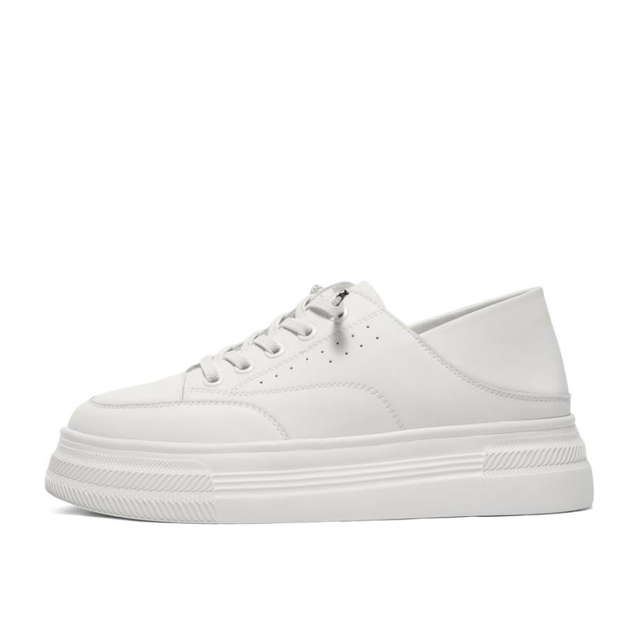 BELLE Slip Resistant Cushioning Abrasion Resistant Low top Skateboard Shoes Women's White