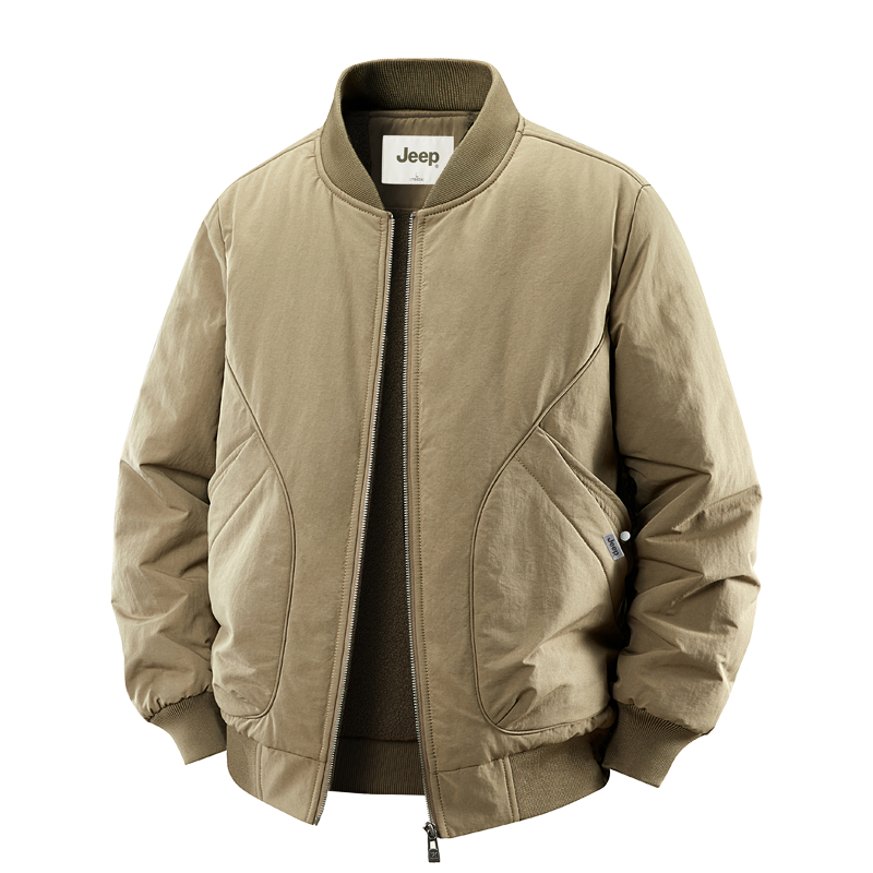 Jeep Jeep Puffer Jackets Unisex Baseball Collar Moderate Cargo Puffer Jacket