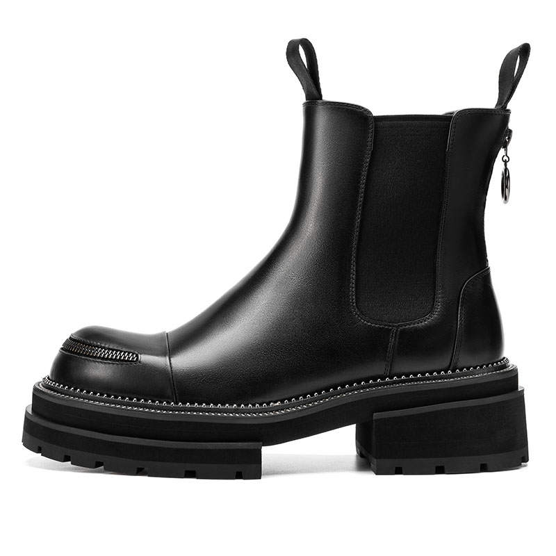 TUATARA Top Grain Cow Leather Short Chelsea Boots Men's