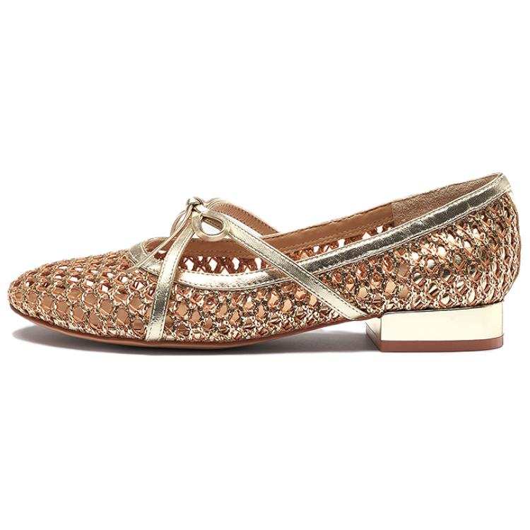 Le Saunda Fabric Flat Mary Jane Shoes Women's