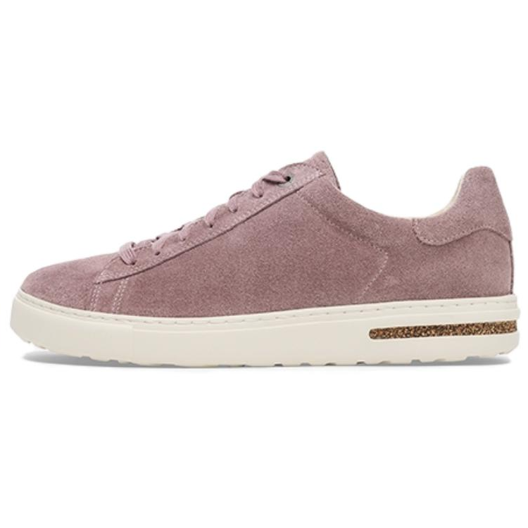 Birkenstock Suede Low top Casual Shoes Unisex Light Purple Narrow