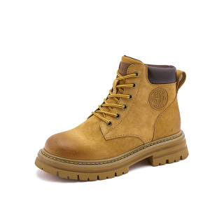 PLO CART Short Combat Boots Unisex Yellow