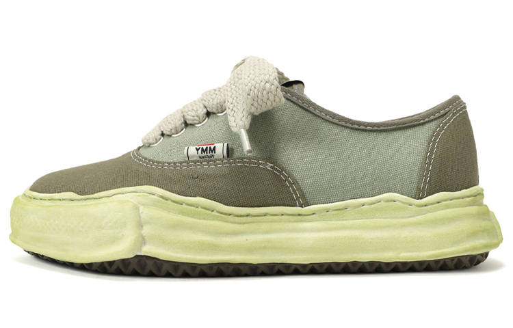 MIHARA YASUHIRO Maison MIHARA YASUHIRO Baker OG Sole Over Dyed Canvas Low Green