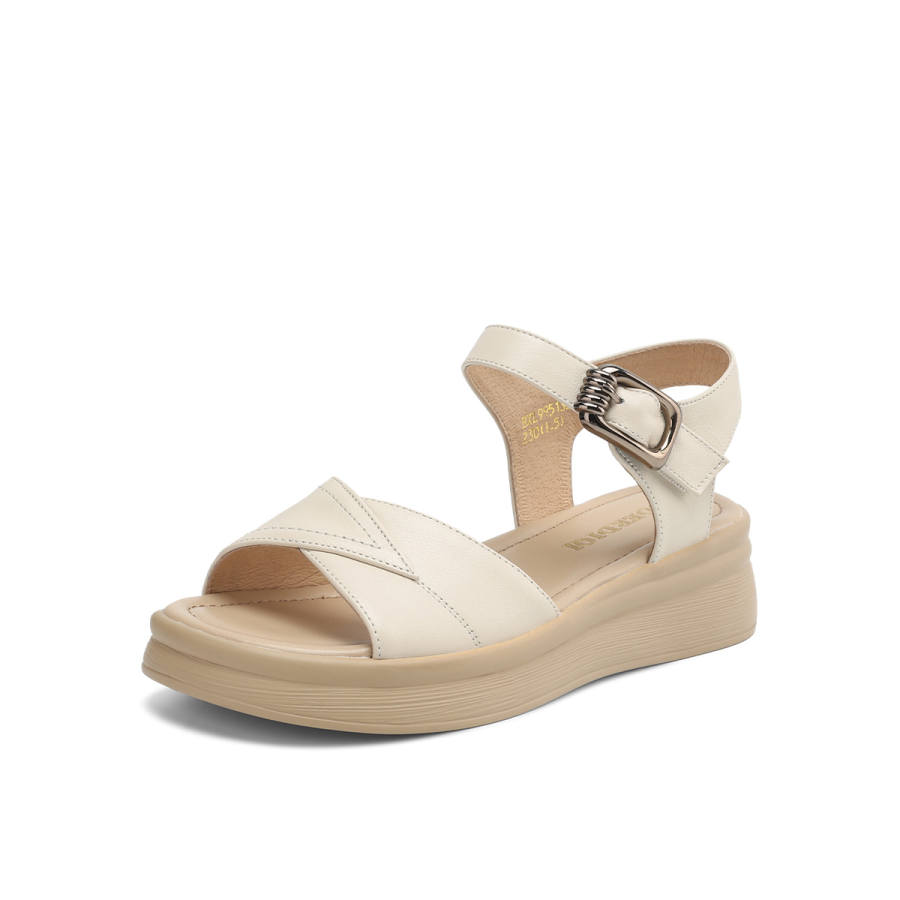 BOERDIQI Cow Leather One Strap Sandals Women's