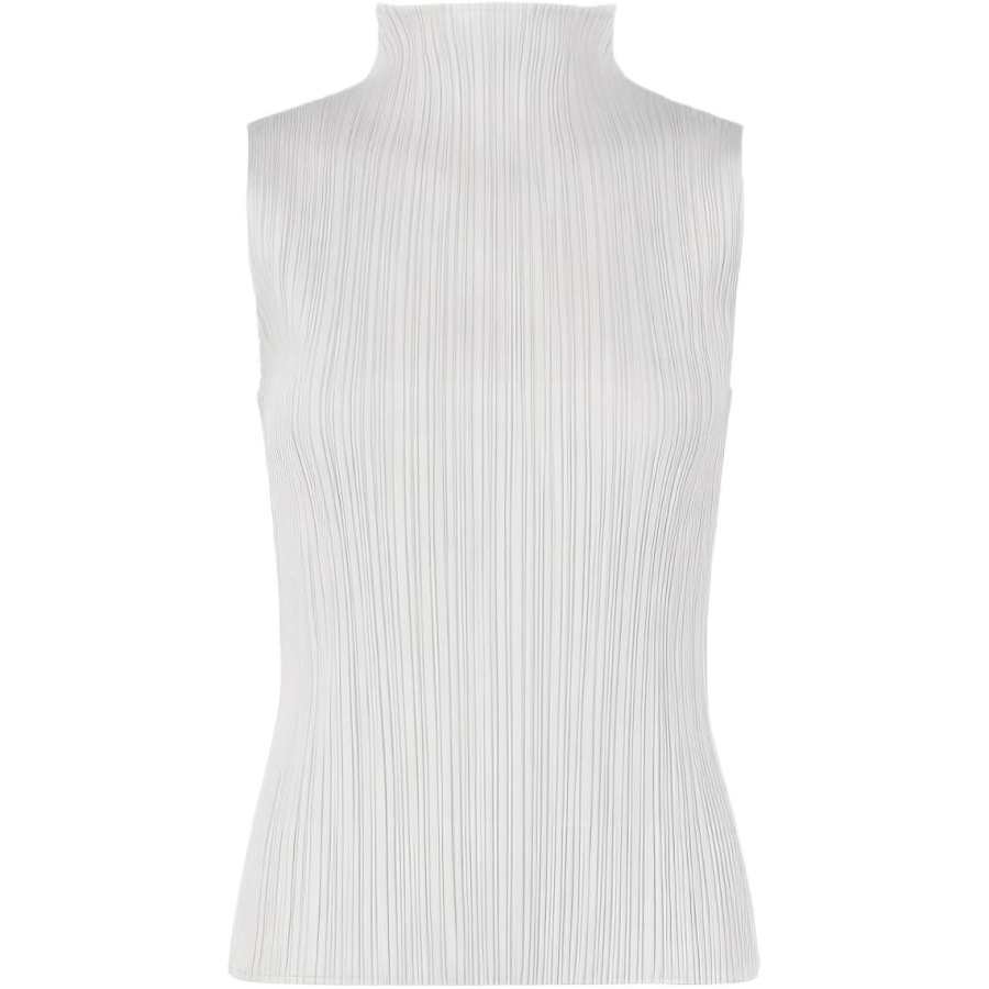ISSEY MIYAKE Pleats Please Issey Miyake high neck tank top
