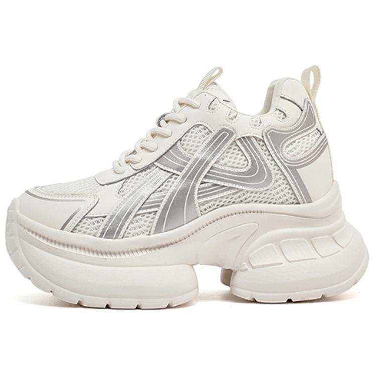 DAPHNE DAPHNE Cow Split Leather High top Chunky Sneakers Women's