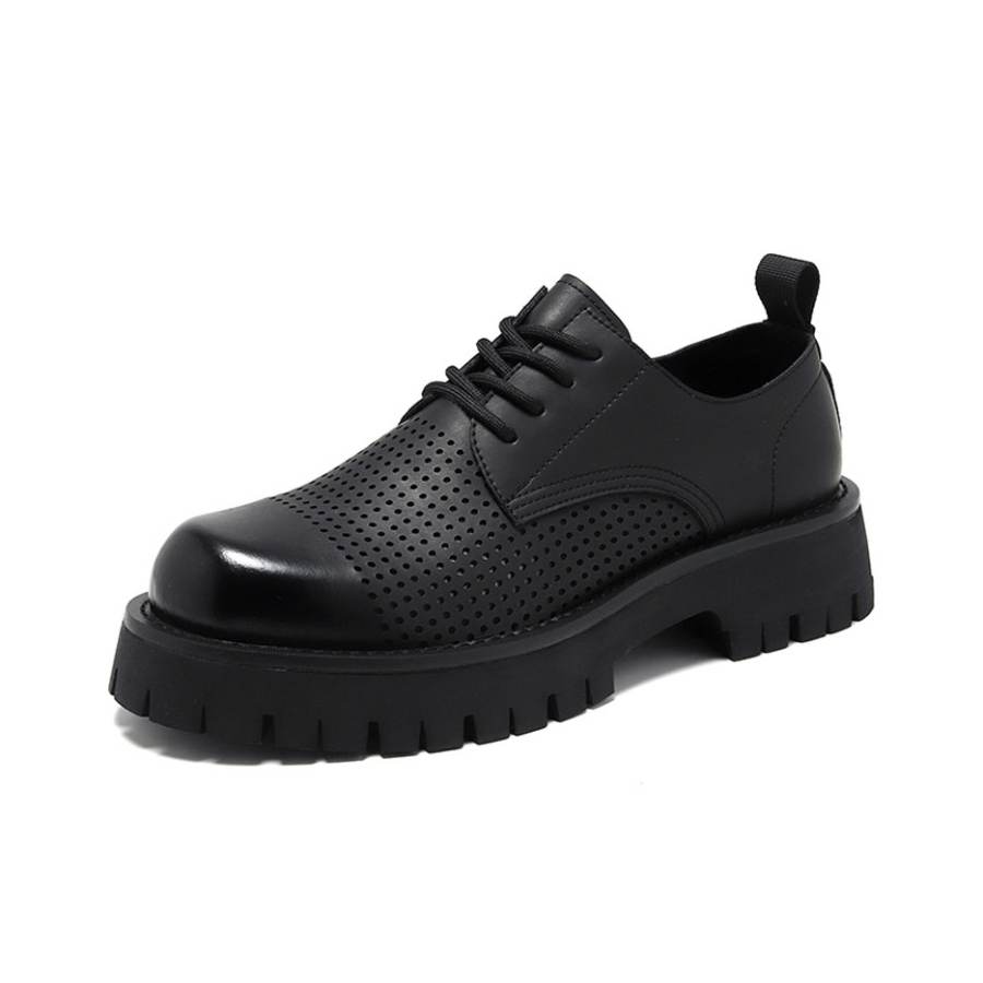 KACHILANG Men's Casual Shoes Men's Low Top Black/Yellow