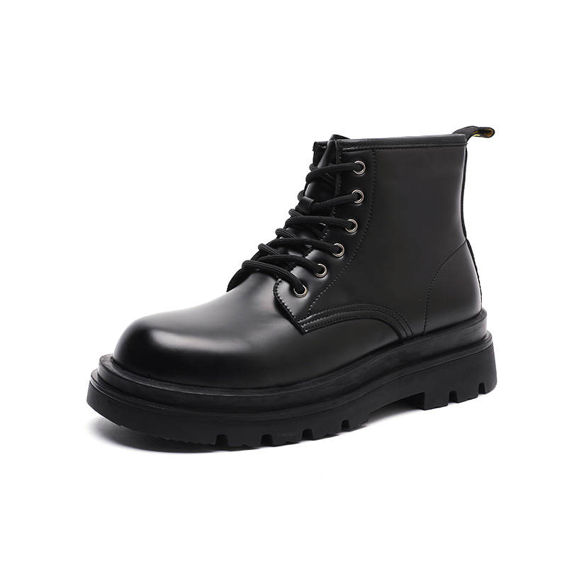 XIBUGONGYANG XIBUGONGYANG Cow Split Leather Short Combat Boots Unisex