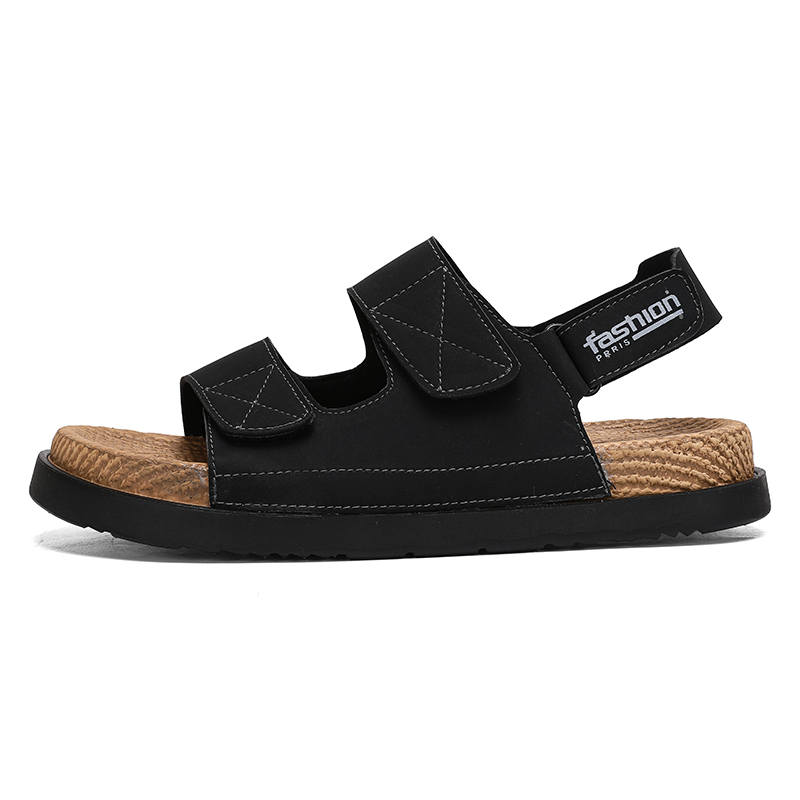 CAOZE Beach Sandals Men's Black, Yellow