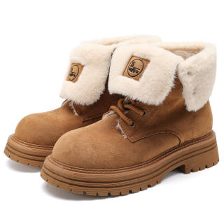 SAFIYA Short Combat Boots Women's Yellow