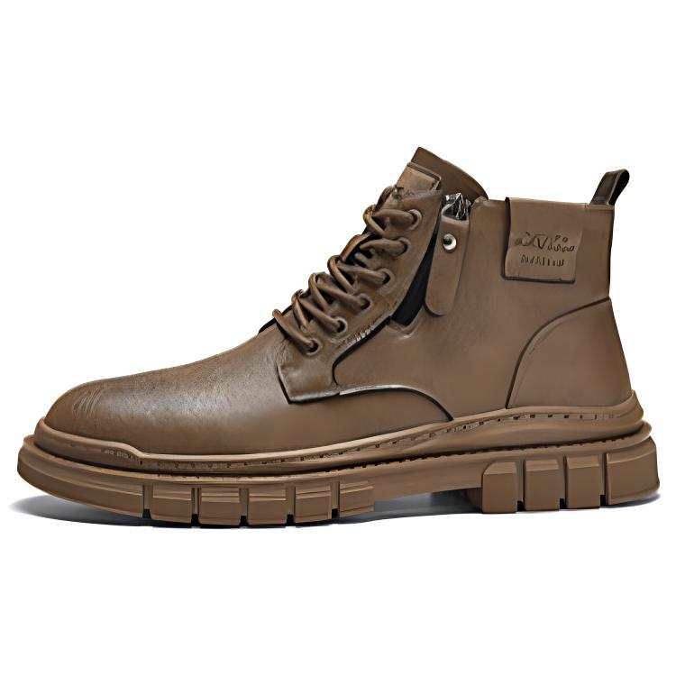 GNSJ GNSJ Short Combat Boots Men's Brown