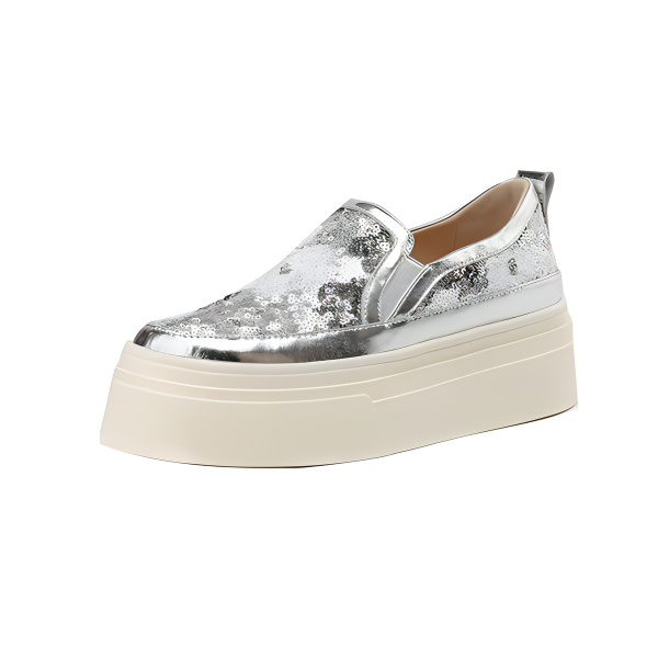 Echo&yolo Loafers Women's Pink, Silver