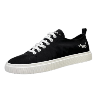 ZUOSAISI Waterproof And Breathable Lightweight Waterproof And Breathable Lightweight Low top Canvas Shoes Men's Black