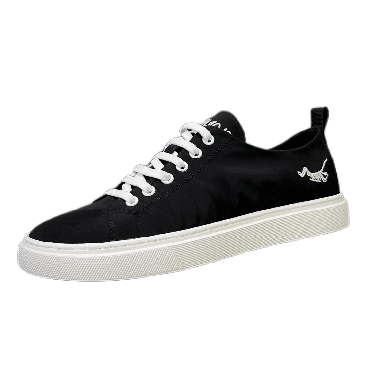 ZUOSAISI Waterproof And Breathable Lightweight Waterproof And Breathable Lightweight Low top Canvas Shoes Men's Black