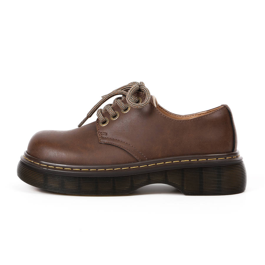 BOJUEMAO Cow Split Leather Casual Shoes 4.5cm Women's