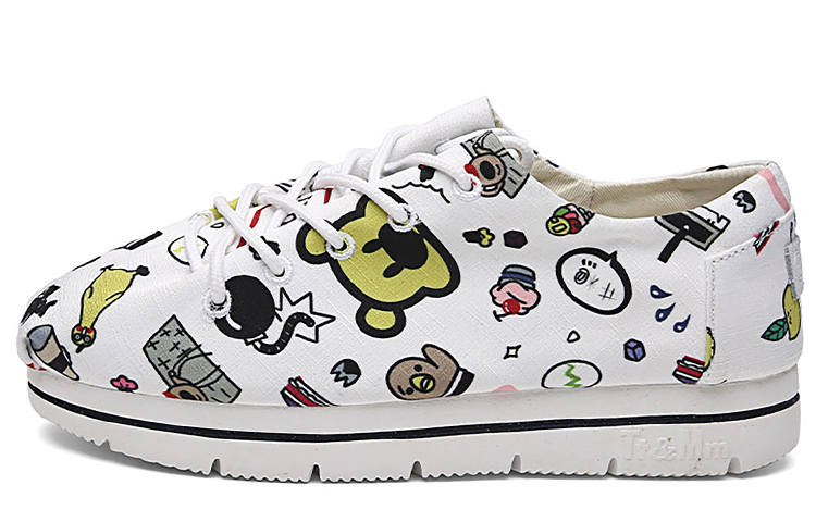 TT&MM Fabric Women's Casual Shoes 3cm Women's White