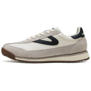 TRETORN Cow Leather Low top Casual Shoes Unisex Ecru/Black