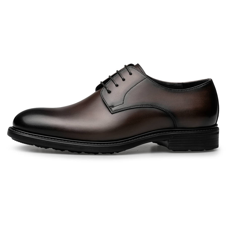 ZRO Dress Shoes Men's Low Top Black/Dark Brown