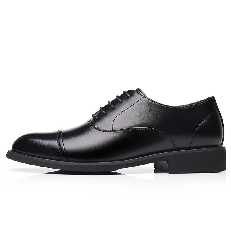Shanpijiang Dress Shoes Men's Low Top Black/Tea Brown