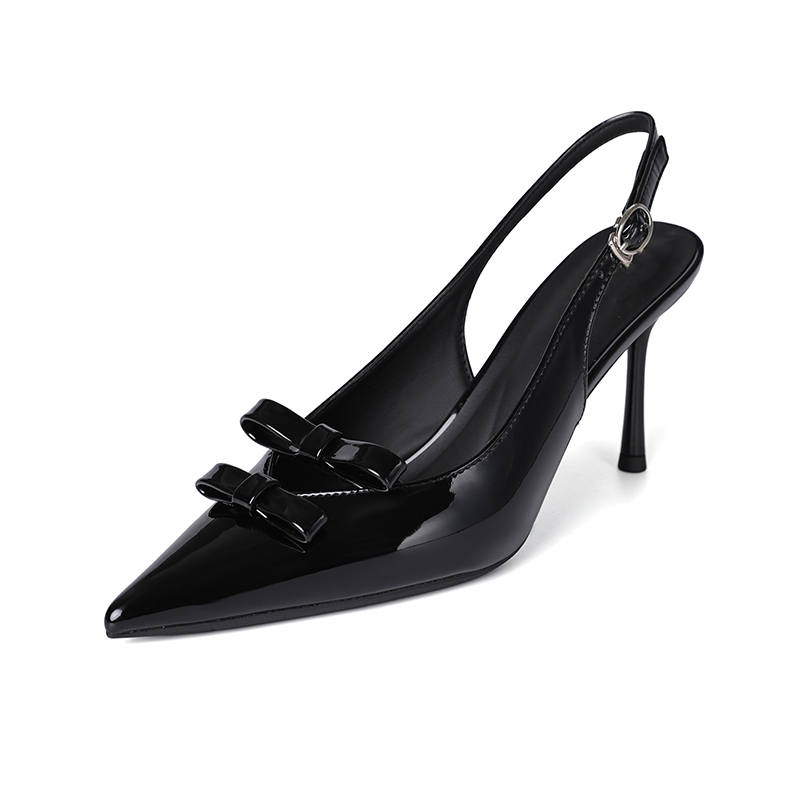YAFEI XUANYU Patent Leather Slim Heel High Heels 8cm Women's