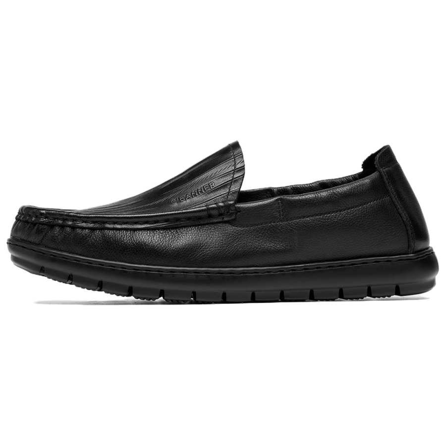 C°BANNER Cow Leather Casual Shoes Men's Black