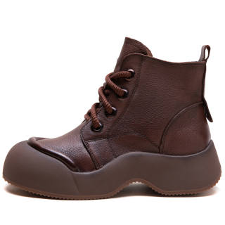 MATA Combat Boots Women's Coffee/Black