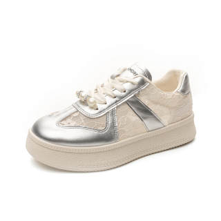 NORTHMORE Mesh, Leather Height Increasing Lightweight Breathable Low top Skateboard Shoes Women's
