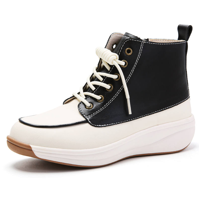 Reivantix Reivanti Short Combat Boots 4cm Women's Black