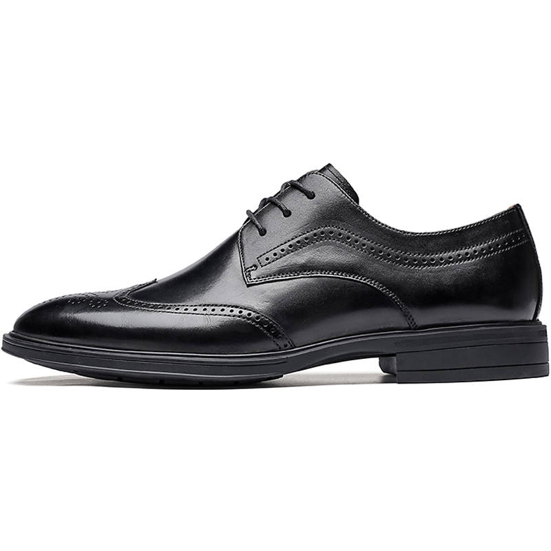 SHUPATE Dress Shoes Men's Low Top Black/Brown
