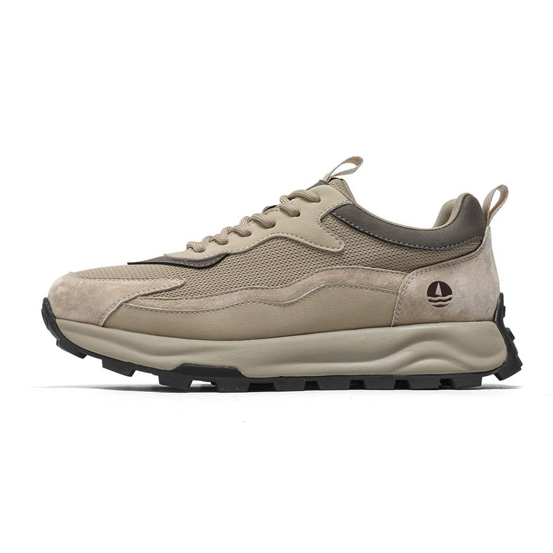 NAVIGARE Small Sailboat Height Increasing Low top Casual Shoes Men's Apricot