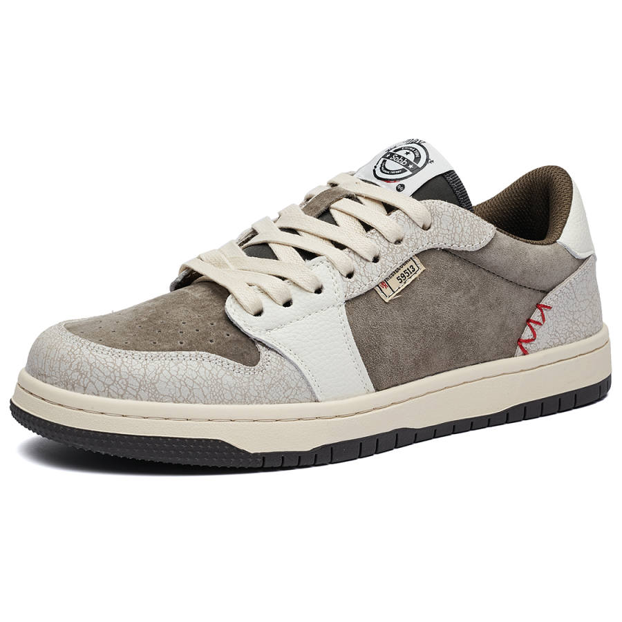 SOBB Synthetic Leather Low top Skateboard Shoes Unisex Brown