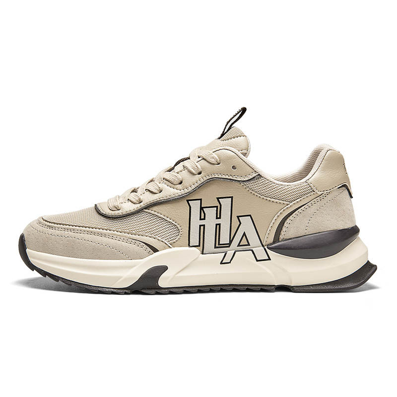 HLA Casual Shoes Men's Low Top White/Khaki
