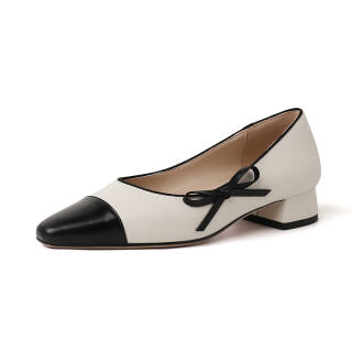 Naiyee Cow Leather Chunky Heel High Heels 3cm Women's