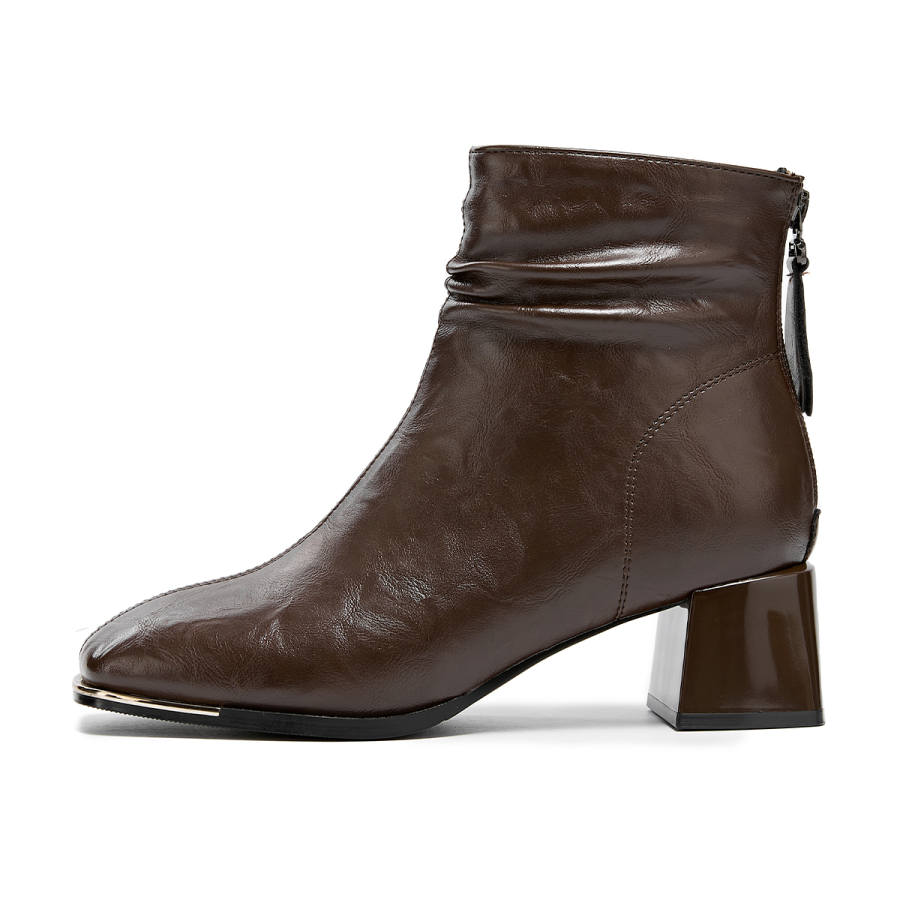 KEKAFU Ankle Boots Women's Brown/Black