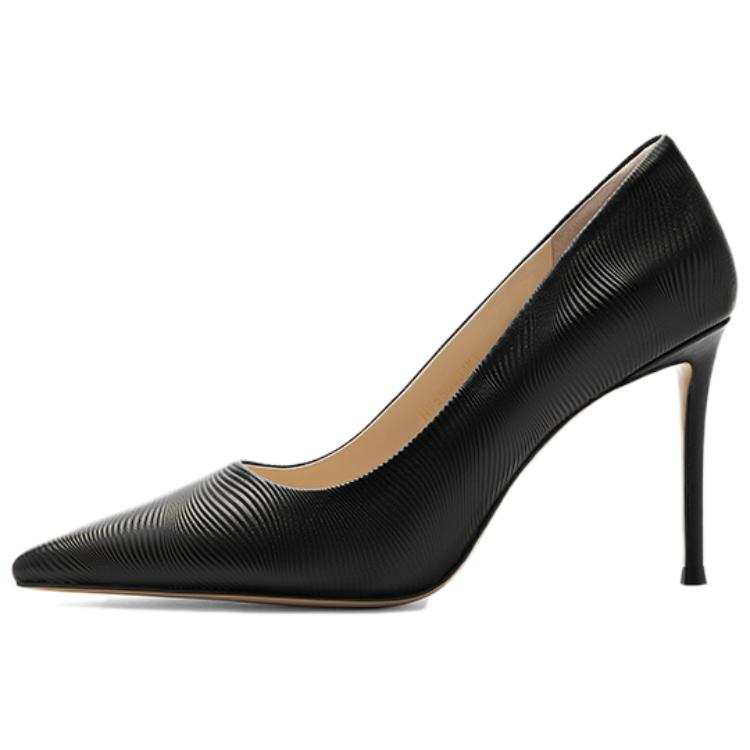 NINE WEST Sheepskin Slim Heel High Heels 9cm Women's