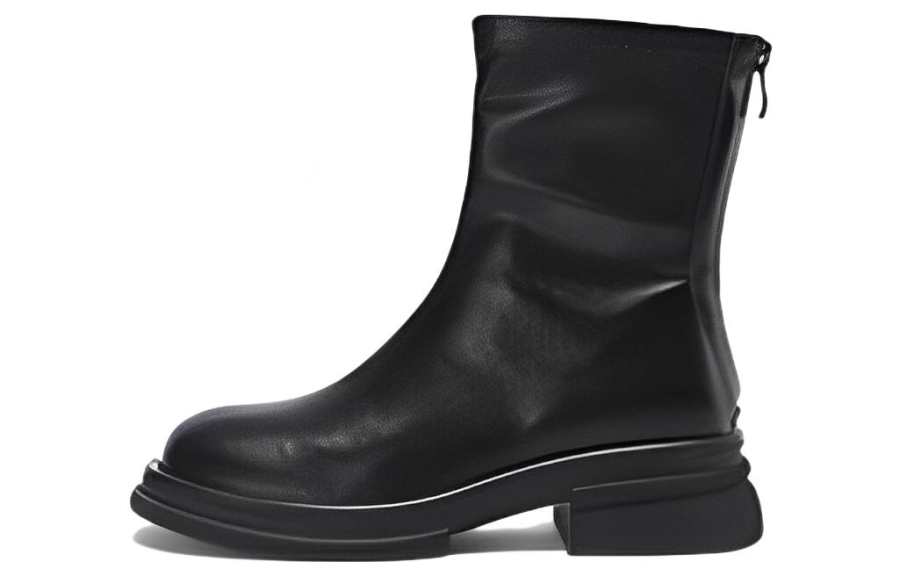 DAPHNE DAPHNE Ankle Boots Women's Black/Milk Tea