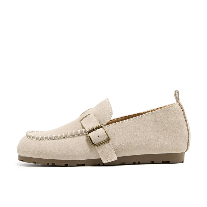 KEKAFU Cow Split Leather Casual Shoes 1.5cm Women's
