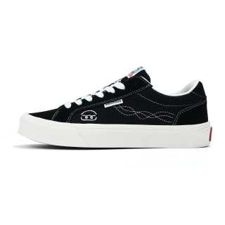 BURGERHOUSE Wrapping, Wear Resistant And Non Slip Low top Skateboard Shoes Unisex Black White