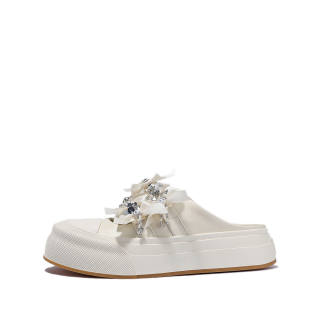 SELAIYA Closed Toe Slippers Women's Ecru