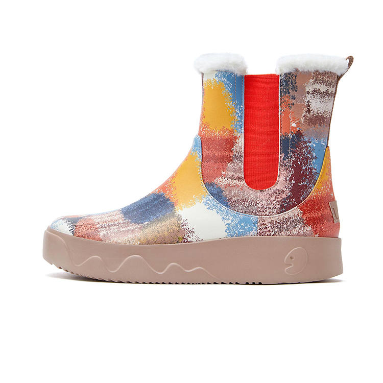 U.IN Painted Travel Shoes Fueventura 2 Animal Textured Collection Snow Boots Women's