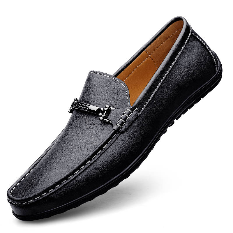 DUNNU Men's Casual Shoes Men's Low Top Black
