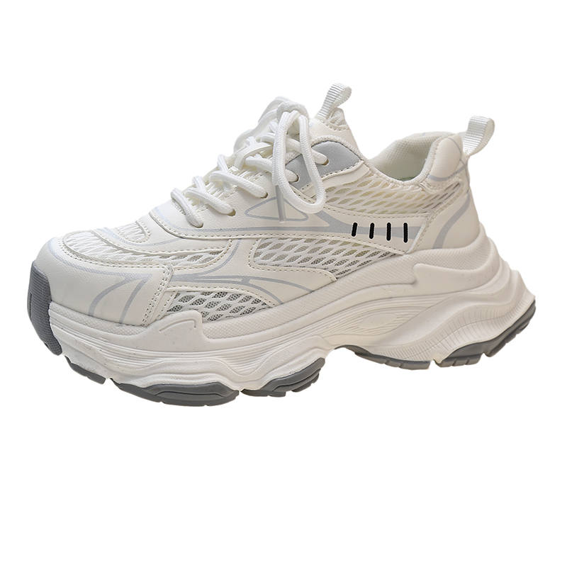 VAEL Pu Cushioning Breathable Moisture Wicking Cushioning Breathable Moisture Wicking Low top Chunky Sneakers Unisex