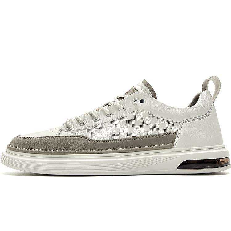 Rich Birds Microfiber Leather Low top Skateboard Shoes Men's Beige