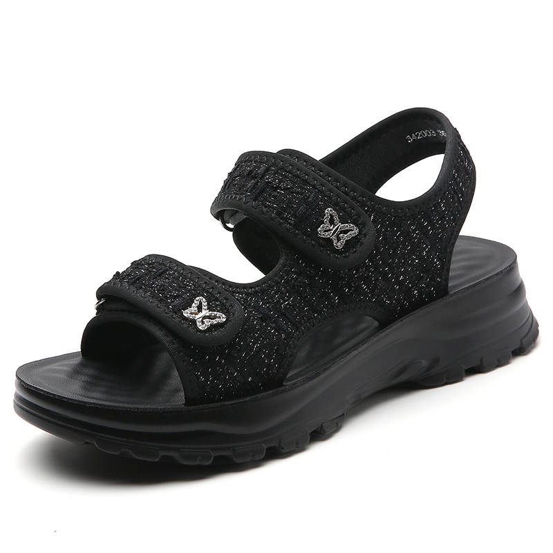 Reivantix Pu Beach Sandals Women's Black