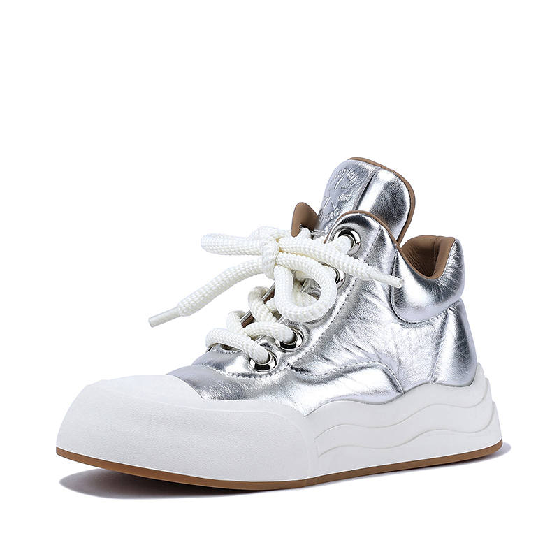 BELLALILY Slip Resistant Abrasion Resistant High top Skateboard Shoes Women's